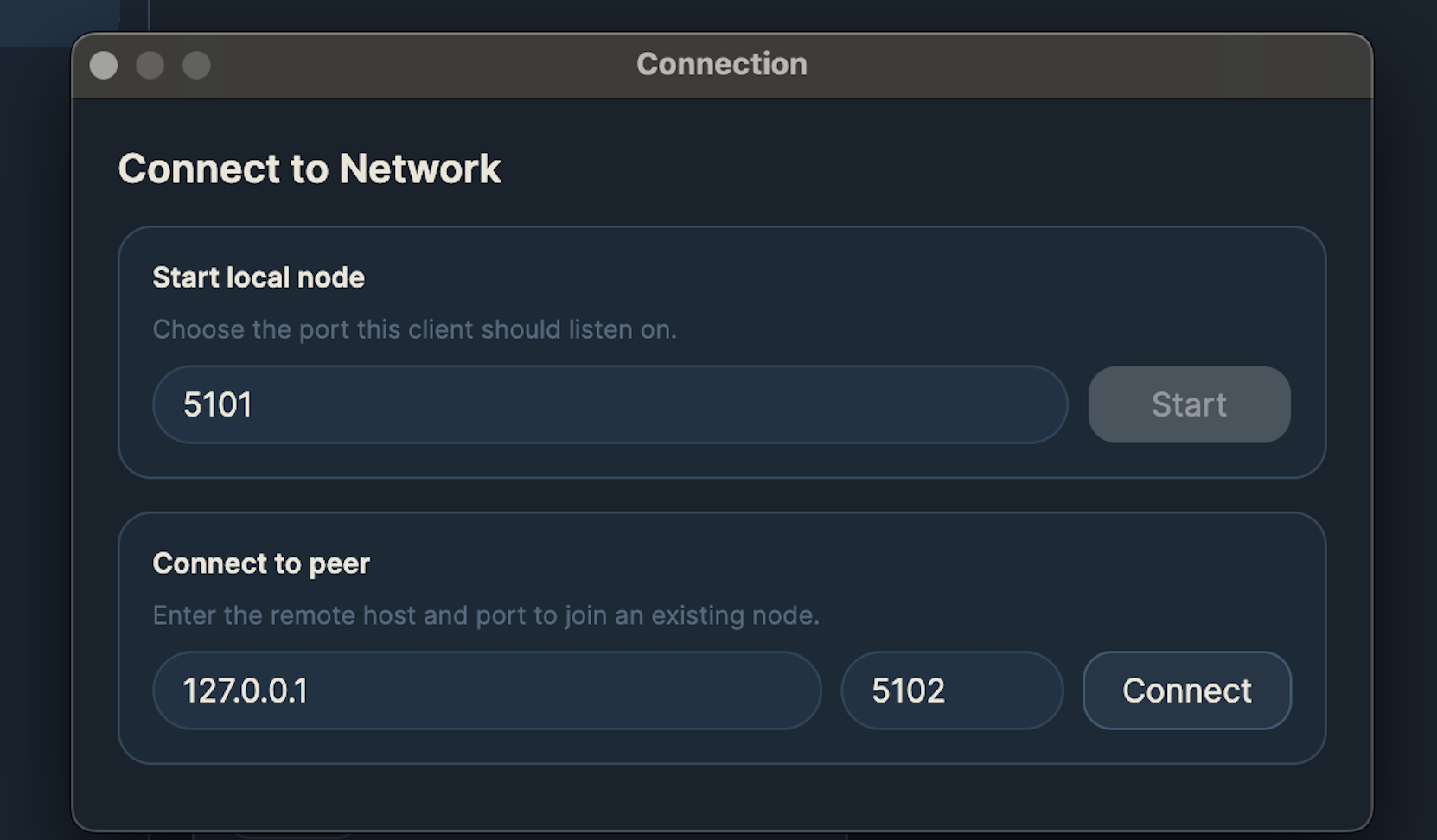 Plapper peer connection view