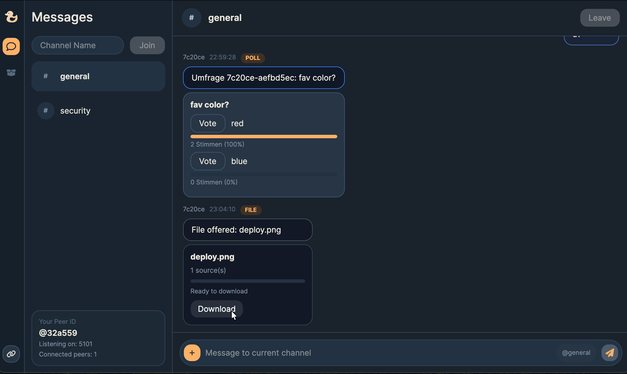 Plapper channel view